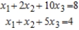 Solve the system of linear equations using the Gauss-Jordan elimination method. If there is no solution, answer none. ​  