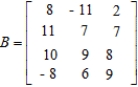 Identify the column matrix. What is its transpose?         A)    B)    C)    D)   