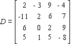 Find the sizes of A, B, C and D.         A : __________ × __________ B : __________ × __________ C : __________ × __________ D : __________ × __________ ;