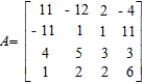 Identify the column matrix. What is its transpose?         Column matrix: __________ (A,B,C or D) Transpose: __________