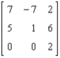 Find the transpose of the given matrix.  