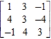 Find the inverse of the given matrix, if it exists. If not, write does not exist. Verify your answer. ​  