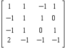 Find the inverse of the given matrix, if it exists. If not, write does not exist. Verify your answer.  