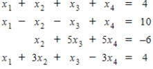 Writing a matrix equation that is equivalent to the given system of linear equations solve the system using the inverse matrix. ​  