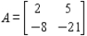Let   . Find A<sup>-1</sup>.