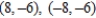 <strong>Find the coordinates of the points that are units away from the origin and have an x-coordinate equal to . </strong> A) B) C) D) E)