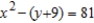 <strong>Find an equation of the circle that satisfies the given conditions. Radius 9 and center at the origin.</strong> A) B) C) D)