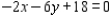 Sketch the straight line defined by the linear equation by finding the x- and y- intercepts.   A)    B)    C)    D)    E)   