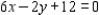 Sketch the straight line defined by the linear equation by finding the x- and y- intercepts. ​   ​ A)    B)    C)    D)   