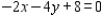 Sketch the straight line defined by the linear equation by finding the x- and y- intercepts. ​   ​ A)    B)    C)    D)    E)   