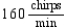 Entomologists have discovered that a linear relationship exists between the number of chirps of crickets of a certain species and the air temperature. When the temperature is   , the crickets chirp at the rate of   , and when the temperature is   , they chirp at the rate of   . Find N as a function of T and use this formula to determine the rate at which the crickets chirp when the temperature is   . A)    B)    C)    D)   