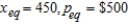 The demand equation for the Schmidt-3000 fax machine is   , where x is the quantity demanded per week and p is the unit price in dollars. The supply equation is   , where x is the quantity the supplier will make available in the market when the unit price is p dollars. Find the equilibrium quantity and the equilibrium price for the fax machines. A)    B)    C)    D)    E)   