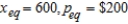 The demand equation for the Schmidt-3000 fax machine is   , where x is the quantity demanded per week and p is the unit price in dollars. The supply equation is   , where x is the quantity the supplier will make available in the market when the unit price is p dollars. Find the equilibrium quantity and the equilibrium price for the fax machines. A)    B)    C)    D)    E)   