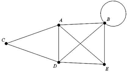 Consider the network shown below; draw two different spanning trees for the network.  