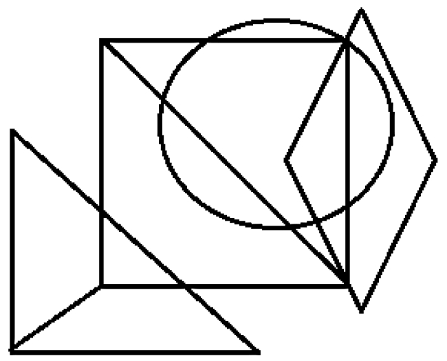 Jim and John decide to play a game. Jim draws a shape consisting only of lines and he asks John to put his pencil on the drawing and trace each and every line once and only once, without lifting his pencil. Is John able to complete this task?    (a) Yes (b) No