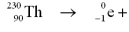 Which of the following correctly balances this decay reaction?   ___ A)    B)    C)    D)   