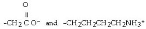What type of interaction would you expect between the following R groups in the tertiary structure of a protein?   A)  disulfide bonds B)  salt bridges C)  hydrogen bonds D)  hydrophobic interactions E)  peptide bonds