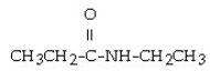 One name for this compound is   A)  N-ethylpropanamide. B)  N-ethylacetamide. C)  pentanamide. D)  N,N-diethylacetamide. E)  ethylpropionamide.