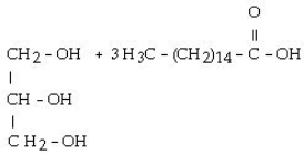 <strong>Palmitic acid is a 16 carbon acid. In a balanced equation, the products of the saponification of glyceryl tripalmitate (tripalmitin) are</strong> A)   B)   C)   D)   E)   <div style=padding-top: 35px> 