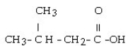 What is the IUPAC name for this compound?   A)  pentanoic acid B)  γ-methylbutanoic acid C)  3-methylbutanoic acid D)  γ-methyl butyric acid E)  2-methyl-4-butanoic acid