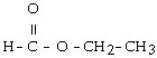 Select the correct name for the following. -  A) sodium formate B) formic acid C) ethyl formate
