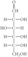 Which of the following is an example of an aldopentose? A)    B)    C)    D)    E)   