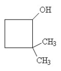 What is the IUPAC name for this compound?   A)  methylcyclobutanol B)  o-methylcyclobutanol C)  2-hydroxy-1, 1-dimethylcyclobutane D)  2-dimethyl-1-cyclobutanol E)  2,2-dimethylcyclobutanol