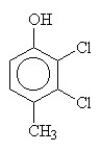 The condensed structural formula for 2,3-dichloro-4-methylcyclohexanol is A)    B)    C)    D)    E)   