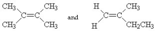 <strong>Which of the following pairs of compounds are cis-trans isomers?</strong> A)   B)   C) HC ≡ C - CH3 and CH3- C ≡ CH D)   E)   <div style=padding-top: 35px> 