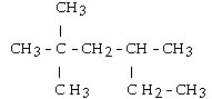 What is the IUPAC name of this alkane?   A)  4-ethyl-2,2-dimethylpentane B)  2-ethyl-4,4-dimethylpentane C)  2,2,4-trimethylhexane D)  2-ethyl-2,2-dimethylpentane E)  3,5,5-trimethylhexane
