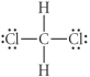 Choose the best electron-dot structure for CH<sub>2</sub>Cl₂ . A)    B)    C)    D)    E)   