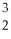 The correct symbol for hydrogen-3 is   He.