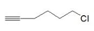 What is the IUPAC name for the following compound?   A) 6-chloro-2-pentyne B) 6-chloro-1-pentyne C) 1-chloro-5-hexyne D) 6-chloro-1-heptyne E) 6-chloro-1-hexyne
