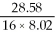 What is the correct answer for the calculation of a volume (in mL) with measured numbers   ? A) 0.22 mL B) 0.223 mL C) 57 mL D) 14 mL E) 14.3 mL