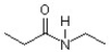 What two compounds will react to give this amide?   A) propanol and ammonia B) propanoic acid and ammonia C) propanoic acid and ethylamine D) propanoic acid and diethylamine E) propanoic acid and methylamine