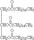   A) triacylglycerol B) wax C) glycerophospholipid D) fatty acid E) steroid