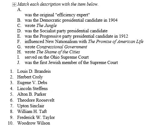 MATCHING Match each description with the item below.  <div style=padding-top: 35px> 