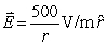  A coaxial cable has the inner wire of radius a = 1 mm and the outside shield of radius b = 8 mm.The electric field strength between the wire and the shield is given by   .The electrostatic energy per meter of the cable is A) 0.328 nJ B) 6.69  \mu J C) 3.34  \mu J D) 14.5  \mu J E) zero 