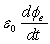 Maxwell generalized Ampère's law to read   from which the displacement current is defined as A)    B)    C)    D)    E)   