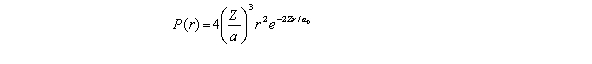  For the hydrogen atom in the ground state,the radial probability density is   The probability of finding the electron in range  \Delta r = 0.08a<sub>0</sub> at r = a<sub>0</sub> is approximately A) 3.24% B) 4.33% C) 5.87% D) 6.25% E) 7.43% 