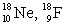 The pair of nuclides that represents isotopes is A)    B)    C)    D)    E)   