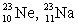 The pair of nuclides that represents isotopes is A)    B)    C)    D)    E)   
