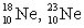 The pair of nuclides that represents isotopes is A)    B)    C)    D)    E)   