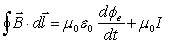 Maxwell generalized Ampère's law to read   from which the displacement current is defined as A)    B)    C)    D)    E)   