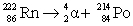 Radon (Rn)  is a gas. Its nucleus decays with the emission of an alpha particle to form an isotope of polonium (Po) :    The masses of the particles are:        The rest energy of a unified mass unit is 931.5 MeV. The kinetic energy of the ejected particles is A)  6.26 MeV B)  6.16 MeV C)  6.04 MeV D)  6.61 * 10<sup>-3</sup> MeV E)  5.73 MeV