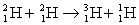   A fusion reaction that is highly probable is   The amount of fusion energy released in this reaction is approximately A)  1.0 MeV B)  2.0 MeV C)  3.0 MeV D)  4.0 MeV E)  5.0 MeV