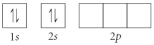 Choose the orbital diagram that represents the ground state of N. A)    B)    C)    D)    E)   