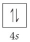 Choose the valence orbital diagram that represents the ground state of Zn. A)    B)    C)    D)    E)   