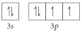 Choose the valence orbital diagram that represents the ground state of Se<sup>2</sup>⁻. A)    B)    C)    D)    E)   