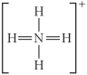 Choose the best Lewis structure for NH<sub>4</sub>⁺. A)    B)    C)    D)    E)   